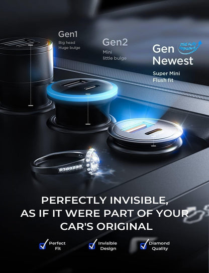 67.5W 12V Car Charger, Cigarette Lighter USB Charger Fast Charging