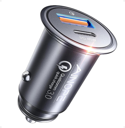 67.5W 12V Car Charger, Cigarette Lighter USB Charger Fast Charging