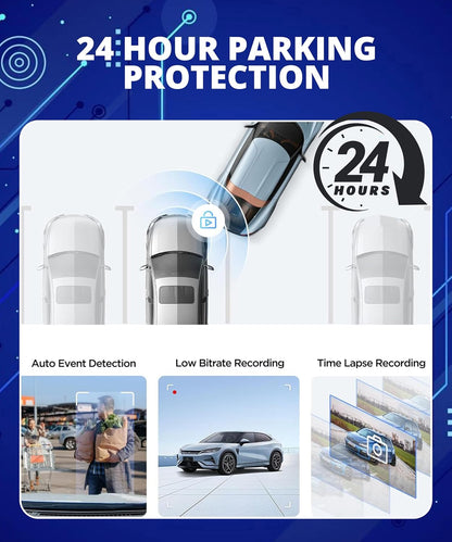 A119 V3 Dash Cam, 2K Front Recording, GPS, True HDR Car Dashcam